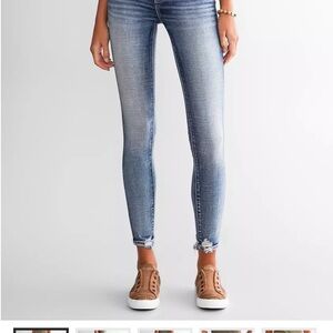 BKE Stella Skinny Jeans with Ankle Distress